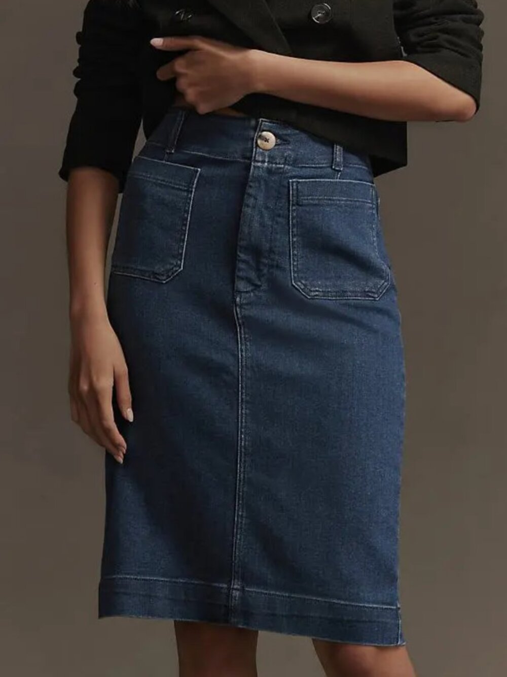 Anthropologie Maeve The Colette Denim Edition Pencil Skirt